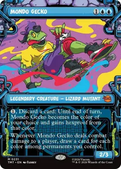 Mondo Gecko (Showcase) M Teenage Mutant Ninja Turtles 231 NM Foil MTG - Image 1