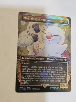 Mog, Moogle Warrior (Borderless) (Chocobo Track Foil) Commander: Final... - Image 2