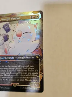 Mog, Moogle Warrior (Borderless) (Chocobo Track Foil) Commander: Final... - Image 3