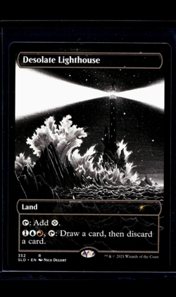 2021 MTG Magic The Gathering SLD Secret Lair Borderless #352 Desolate Lighthouse - Image 1