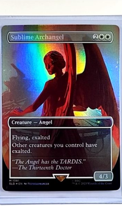 MTG Magic the Gathering SLD Secret Lair Drop Foil Weeping 1381 Sublime Archangel - Image 1