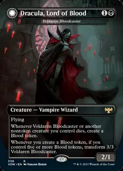 Voldaren Bloodcaster // Bloodbat Summoner - Dracula, Lord of Blood // Dracula, L - Image 1