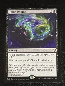 MTG Commander: Secrets of Strixhaven Toxic Deluge 0120 NM Rare - Image 1