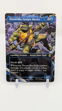 Donatello, Gadget Master Boarderless (Non-foil) Teenage Mutant Ninja Turtle MTG - Image 1