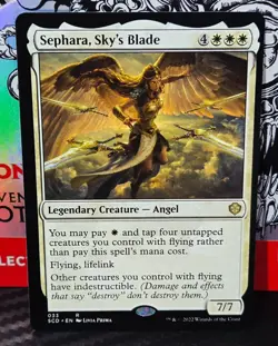 magic the gathering - Sephara, Sky's Blade - Legendary Creature - Angel - Rare - Image 1
