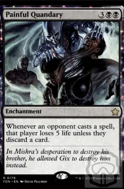 Painful Quandary 179 R Foundations Magic: The Gathering NM/M - Image 3