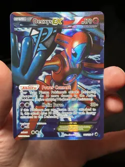 2013 Pokemon Black & White Plasma Freeze Full Art Deoxys EX Holo Foil 111/116 - Image 1