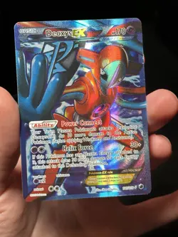 2013 Pokemon Black & White Plasma Freeze Full Art Deoxys EX Holo Foil 111/116 - Image 2