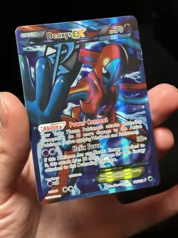 2013 Pokemon Black & White Plasma Freeze Full Art Deoxys EX Holo Foil 111/116 - Image 3