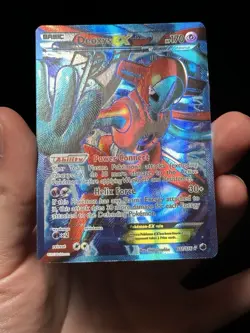 2013 Pokemon Black & White Plasma Freeze Full Art Deoxys EX Holo Foil 111/116 - Image 4