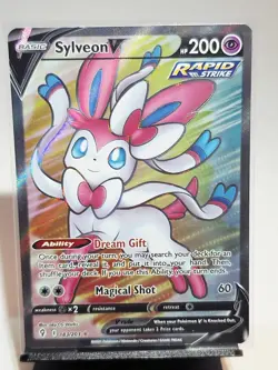 Pokemon Evolving Skies Sylveon V Full Art 183/203 - Image 1