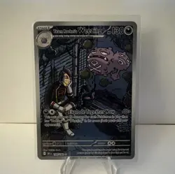 Pokemon Team Rocket's Weezing SV10 Destined Rivals 199/182 Holo Illustration Ra… - Image 1