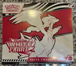White Flare Elite Trainer Box ETB Scarlet & Violet New Sealed Pokemon Reshiram - Image 1