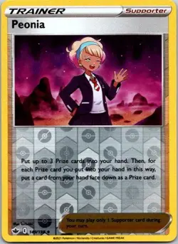 Peonia Uncommon SWSH06: Chilling Reign 149/198 LP Reverse Holofoil Pokemon Card - Image 1