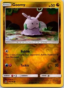 Goomy Common SM - Guardians Rising 94/145 LP Reverse Holofoil Pokemon Card - Image 1
