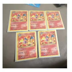 Pokemon TCG Charizard Fire Creature Cards Lot English - 5 Standard Cards - Image 1