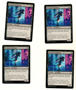 Set Of 4 Nezumi Informant #0120 March Of The Machine MTG Card - Image 3
