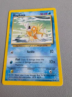 Pokemon TCG Magikarp Base Set Uncommon 35/102 Regular 1999-2000 English - Image 1