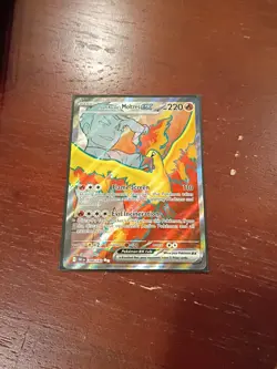 Team Rocket's Moltres EX 208/182 Full Art Ultra Rare Pokemon Destined Rivals NM - Image 1