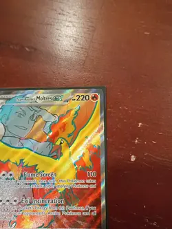 Team Rocket's Moltres EX 208/182 Full Art Ultra Rare Pokemon Destined Rivals NM - Image 3