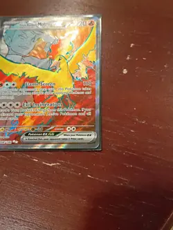 Team Rocket's Moltres EX 208/182 Full Art Ultra Rare Pokemon Destined Rivals NM - Image 4