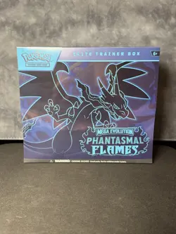 Pokemon TCG Mega Evolution Phantasmal Flames Elite Trainer Box ETB Sealed - Image 1