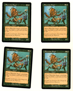 Set Of 4 Phyrexian Rager #49/143 Apocalypse Magic the Gathering MTG Card - Image 1
