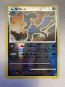 Lucario 53/127 Reverse Holo Diamond & Pearl Platinum Near Mint Pokemon - Image 2