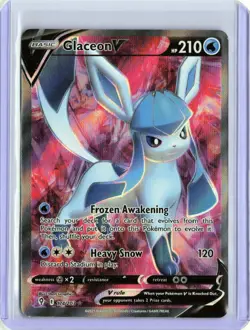 Glaceon V 174/203 Ultra Rare Evolving Skies Pokemon Near Mint - Image 1