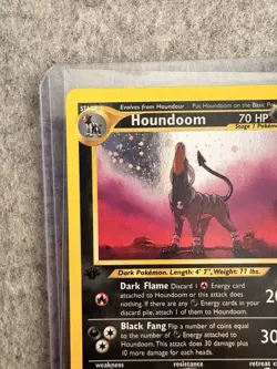 Houndoom 8/64 Pokemon 1st Edition Neo Revelation Holo Rare - MP - Image 4