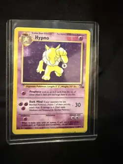 Pokemon Fossil Holo Hypno #8 Rare Holo HP - Image 1