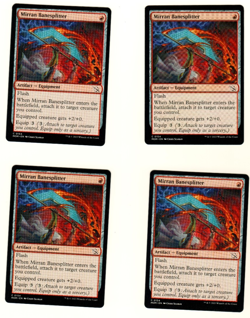 Set Of 4 Mirran Banesplitter #0154 March Of The Machine MTG Card - Image 1