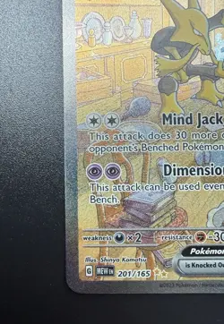 Alakazam ex 201/165 NM Pokemon Scarlet & Violet 151 Special Illustration Rare - Image 5