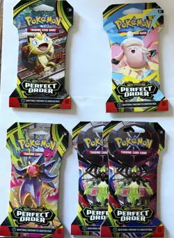 Pokemon TCG Perfect Order Sleeved Booster Pack Lot of 10 EVERY ART - Image 2