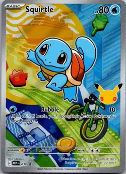 Squirtle 039 Holo Promo ME: Mega Evolution Promo Pokemon Near Mint - Image 1