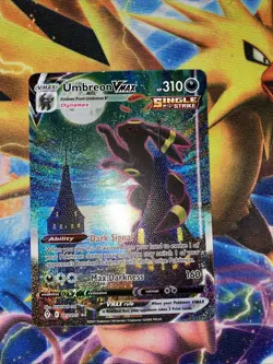 Pokemon TCG Umbreon VMAX Alt Art Holo Secret Rare Card Evolving Skies 215/203 NM - Image 1