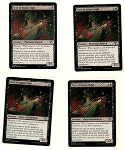 Set Of 4 Seer Of Stolen Sight #0330 March Of The Machine MTG Card - Image 1
