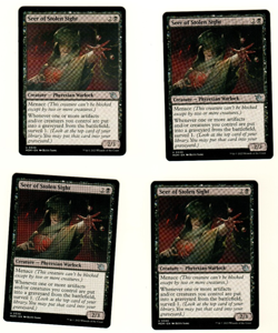 Set Of 4 Seer Of Stolen Sight #0330 March Of The Machine MTG Card - Image 3