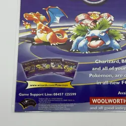 Pokemon TCG Legendary Collection 2002 Promo Ad Print Poster 11” x 8.5” WotC - Image 5