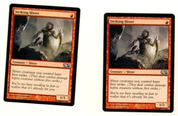 Set Of 2 Striking Sliver #157/249 M14 Magic the Gathering Card - Image 1