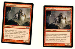 Set Of 2 Striking Sliver #157/249 M14 Magic the Gathering Card - Image 3
