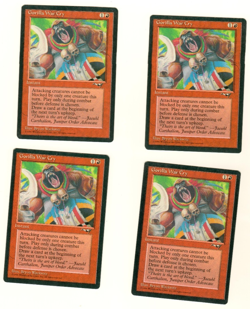 Set Of 4 Gorilla War Cry Alliances Magic the Gathering MTG Card - Image 1