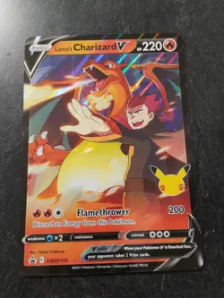 Lance Charizard v Black Star Promos SWSH133 Celebrations Jumbo Card - Image 1