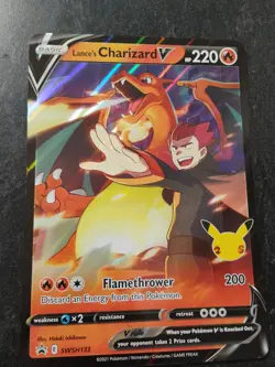 Lance Charizard v Black Star Promos SWSH133 Celebrations Jumbo Card - Image 3