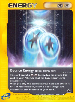 Bounce Energy 142/144 Skyridge Regular NM Pokemon Card - Image 1