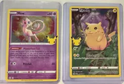 Pokemon TCG Promo Cards Mew & Pikachu 2021 English 011/025 006/025 Lot of 2 - Image 1