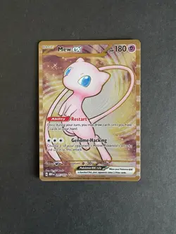 Pokemon TCG Mew EX Metal Gold NM 205/165 Scarlet & Violet 151 Promo Card - Image 1