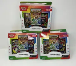 Pokemon First Partner Illustration Collection Series 1 - Lot of 3 Sealed Boxes - Image 1