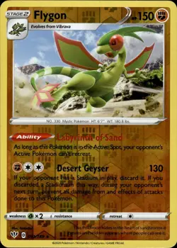FLYGON 091/189 REVERSE HOLO Rare Darkness Ablaze NM Pokemon - Image 1