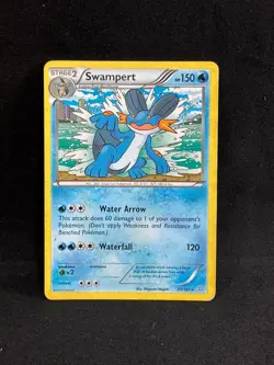 Swampert 35/160 Rare Primal Clash Pokemon Heavily Played - Image 1